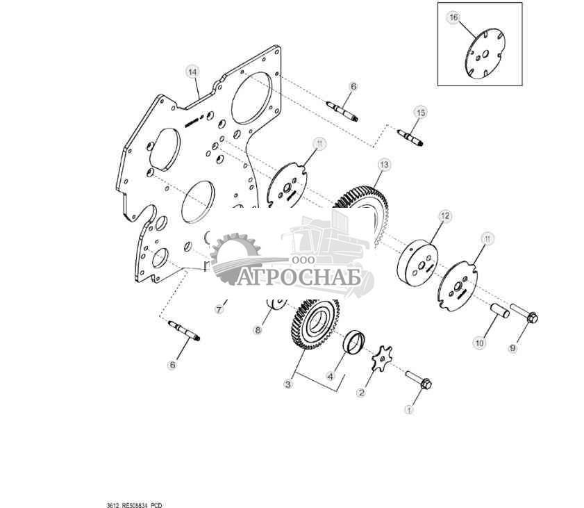 3612 Передняя пластина 